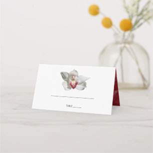 Placement Carte Mariage de l'orchidée blanche