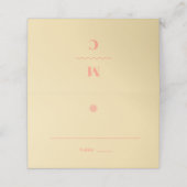 Placement Carte Mariage de marguerite (Extérieur déplié)