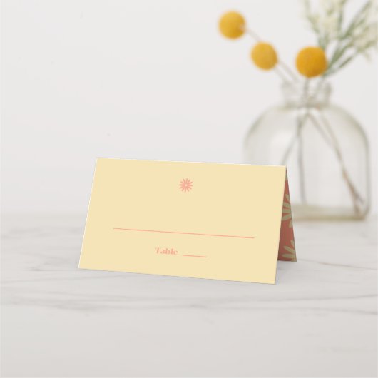Placement Carte Mariage de marguerite (Devant)