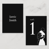 Placement Carte mariage de nom d'invité personnalisée (Devant / Derrière)