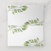 Placement Carte mariage de place verte feuille verte carte d (Intérieur déplié)