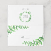 Placement Carte Mariage de remplissage d'aquarelle (Extérieur déplié)