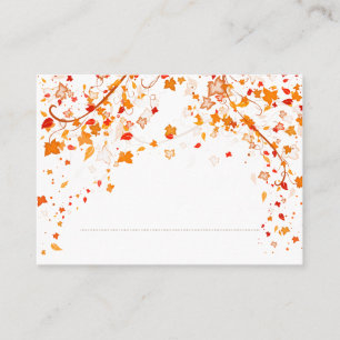 Placement Carte Mariage de remplissage d'automne
