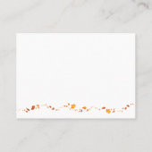Placement Carte Mariage de remplissage d'automne 3 (Dos)