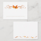Placement Carte Mariage de remplissage d'automne 3 (Devant / Derrière)