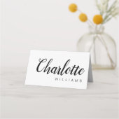 Placement Carte Mariage de script (Devant)