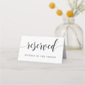 Placement Carte Mariage de siège réservé (Dos)