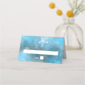 Placement Carte Mariage d'été de la mer bleue (Devant)