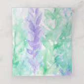 Placement Carte mariage en cascade de vigne violet (Intérieur déplié)