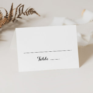 Placement Carte Mariage moderne de calligraphie