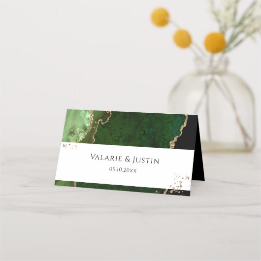Placement Carte Mariage Place pour Agate de Parties scintil (Devant)