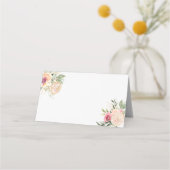 Placement Carte Mariage Place pour les fleurs de pivoine et (Dos)