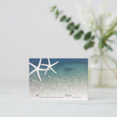 Placement Carte mariage | Plage de Starfish de la mer bleue (Debout devant)