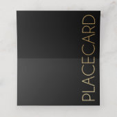 Placement Carte mariage Tente Plaque de rangement Elegant Or (Intérieur déplié)