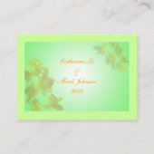 Placement Carte numéro de table mariage, fleurs de tulipe ja (Dos)