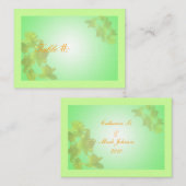 Placement Carte numéro de table mariage, fleurs de tulipe ja (Devant / Derrière)