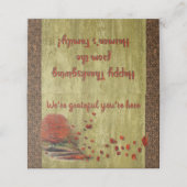 Placement Carte Paysage Feuille de Thanksgiving Falling (Extérieur déplié)