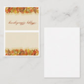 Placement Carte Place de départ Automne (Devant / Derrière)