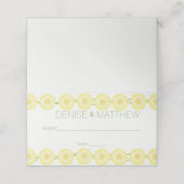 Placement Carte Place de la chaîne de marguerite (Extérieur déplié)