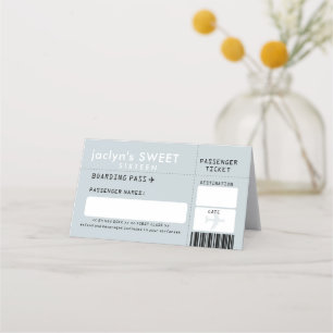 Placement Carte Place Escort de billets Silver Grey Airline
