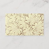 Placement Carte Place Mariage de automne Feuille Brown (Dos)