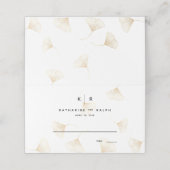 Placement Carte Place Mariage de automne Feuille Falling Gol (Extérieur déplié)