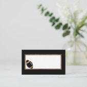 Placement Carte Place Mariage de football noir et or (Debout devant)