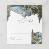 Placement Carte Place Mariage de montagne (Extérieur déplié)