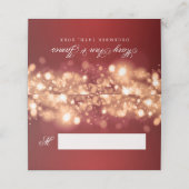 Placement Carte Place Mariage de vacances Sparkling Lights O (Extérieur déplié)