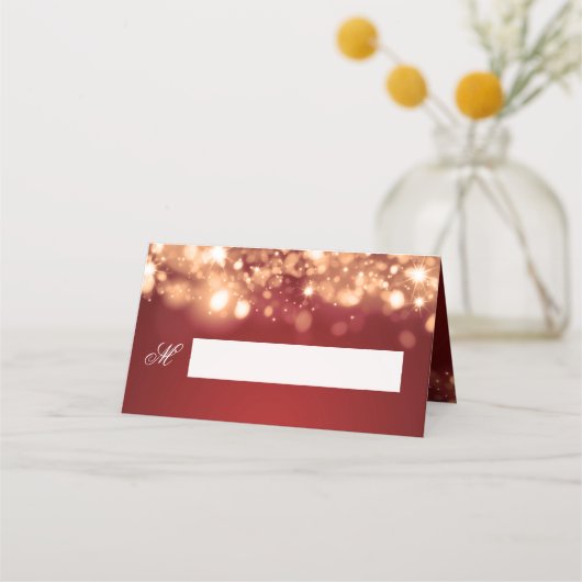 Placement Carte Place Mariage de vacances Sparkling Lights O (Devant)