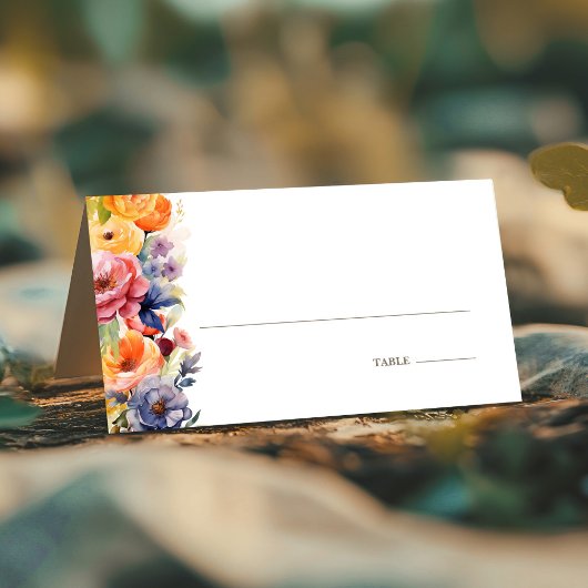 Placement Carte Place Mariage Floral de printemps