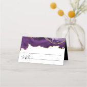 Placement Carte Place Mariage pour Agate de Parties scintill (Dos)