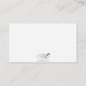 Placement Carte Place Monogramme de Défilement Coeur Violet  (Dos)