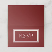 Placement Carte r.s.v.p. rouge et blanc de Bourgogne (Extérieur déplié)