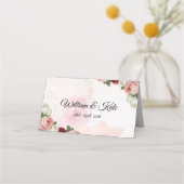 Placement Carte rose de mariage (Dos)