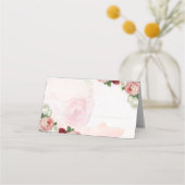Placement Carte rose de mariage (Devant)