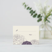 Placement Carte rose de mariage de jardin - violet (Debout devant)