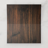 Placement Carte Rustique de la réception de tournesol (Intérieur déplié)