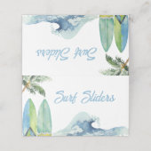 Placement Charming Ancres Étiquette de nourriture Carte de p (Extérieur déplié)