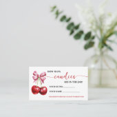 Placement Cherry Coquette Combien de bonbons Carte de jeu de (Debout devant)