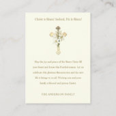 Placement Christ ressuscité" Carte de Pâques orthodoxe avec  (Dos)