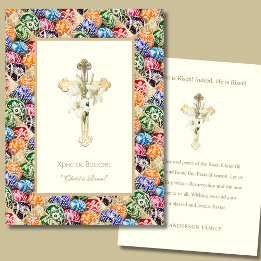 Placement Christ ressuscité" Carte de Pâques orthodoxe avec