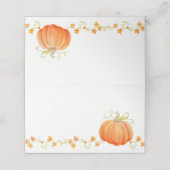 Placement Citrouille aquarelle chute carte de lieu d'action  (Extérieur déplié)