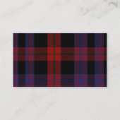 Placement Clan Brown Mariage Plaid Réception Carte de lieu (Dos)