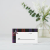 Placement Clan Brown Mariage Plaid Réception Carte de lieu (Debout devant)
