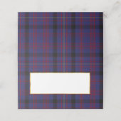 Placement Clan Dundonald Mariage Carte de place pliée (Extérieur déplié)
