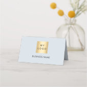 Placement Code QR de bienvenue pour invités carte bleue cham (Dos)
