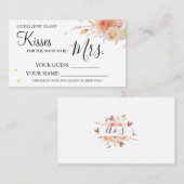 Placement Combien de baisers pour être Mme jeu de carte de d (Devant / Derrière)