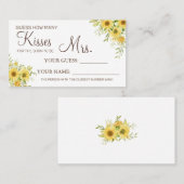 Placement Combien de baisers pour être Mme jeu de carte de d (Devant / Derrière)