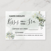 Placement Combien de baisers pour la prochaine carte de jeu  (Dos)